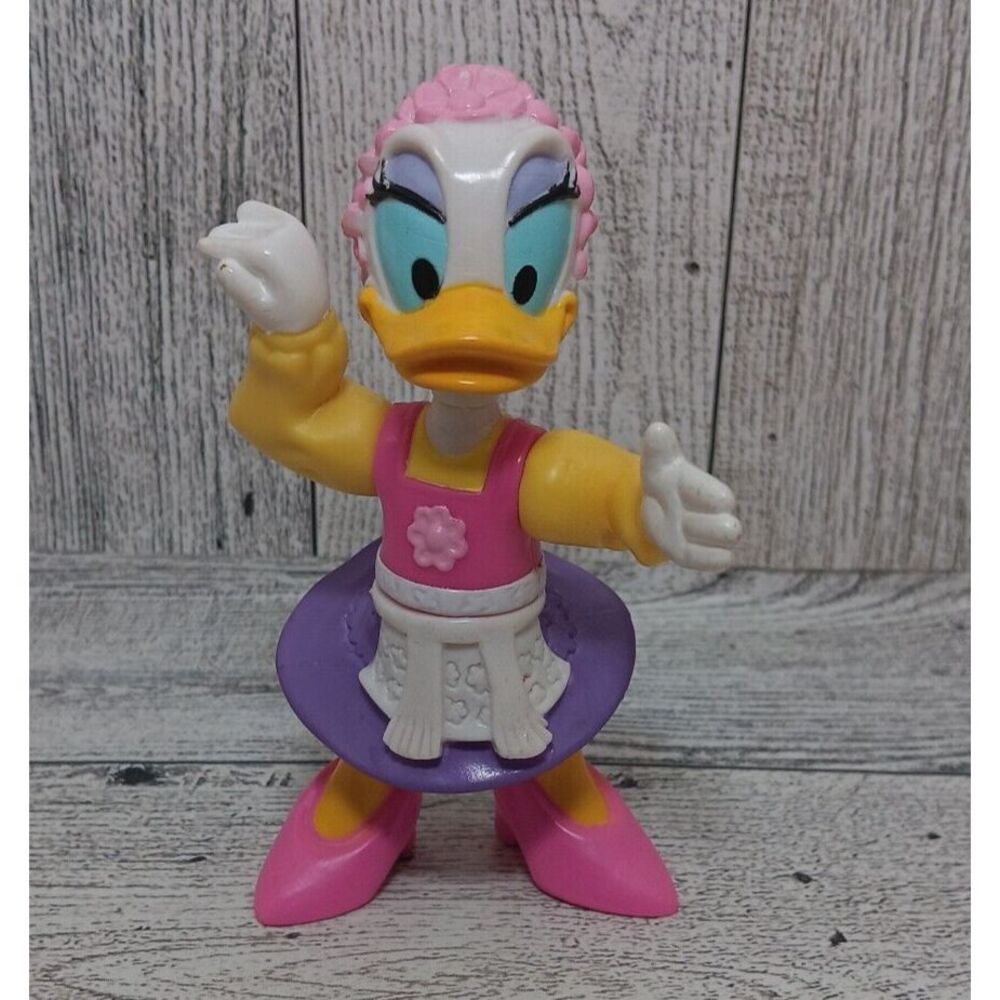 Daisy Duck Epcot Disneyworld PVC Figure Play Toy Cake Topper 3.5" Arms move - Picture 1 of 8